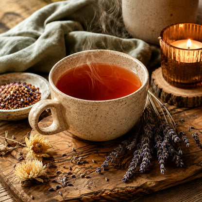 Infusión Relajante Noche · Rooibos, Lavanda & Valeriana